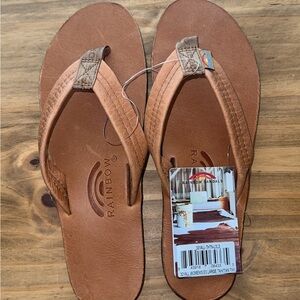 Rainbow Tahitian Tan 1” Leather Sandals